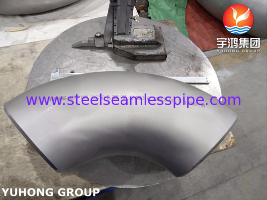 ASTM A815 UNS S32750 Υπερ-διπλόξυλα εξαρτήματα από ανοξείδωτο χάλυβα 90 μοίρες LR Κόντος