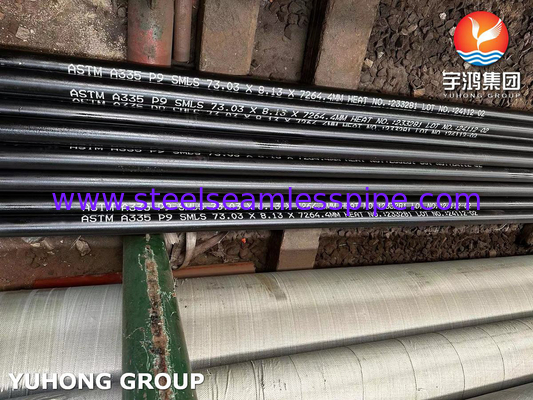 Σωλήνας χωρίς ραφή από κράμα χάλυβα ASTM A335 Grade P9 / UNS S50400 για λέβητα