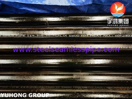 ASTM A335 P22 Μαύρο χρώμα Σύνθετο χάλυβα Χωρίς ραφές σωλήνα 2.25Cr-1Mo