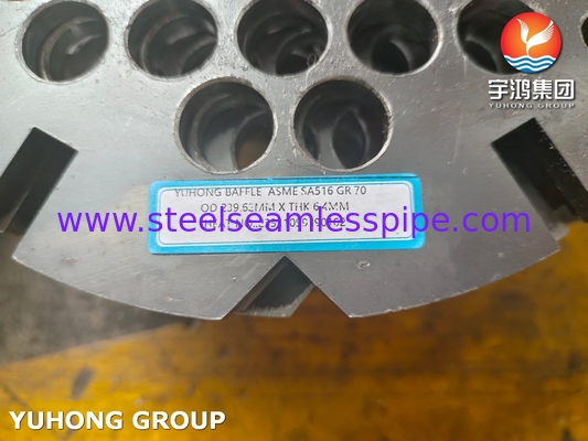 ASME SA516 Gr70N Ανθεκτικό σε HIC Τμηματικό Διάφραγμα για Εναλλάκτη Θερμότητας S&T (Πάχος 8-180mm)​