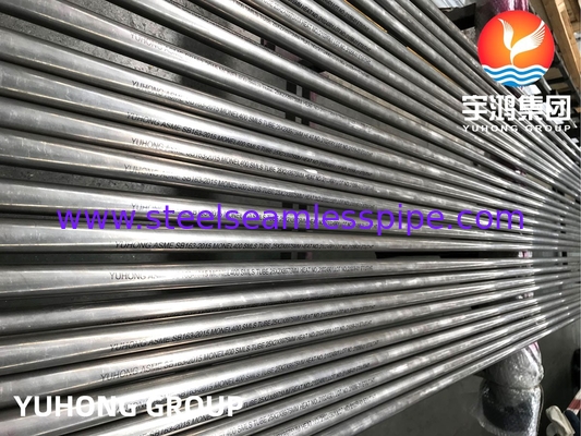SB163 Monel 400 Νικέλου-Μεθάνου Σύνθετο σωλήνα UNS N04400 Στήλες απόσταξης