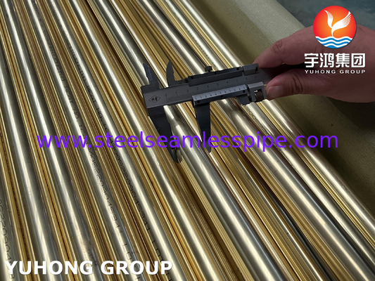ASTM B111 / ASME SB111 C44300 Χαλκό σωλήνα για χρήση σε θερμοανταλλάκτη συμπυκνωτή
