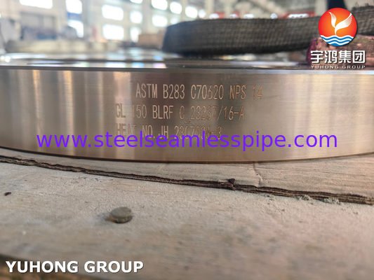 ASTM B283 UNS C70620 Φλάνσα από κράμα χαλκού νικελίου πλαστική τυφλή φλάνσα BLRF
