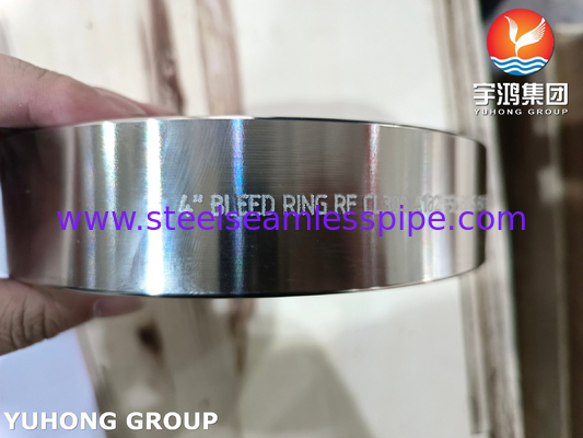 ASTM A182 F55 / UNS S32760 Δυαδική σιδηροδρομική συσκευή ASME B16.5 Δαχτυλίδι αιμορραγίας Δαχτυλίδι σταγόνων