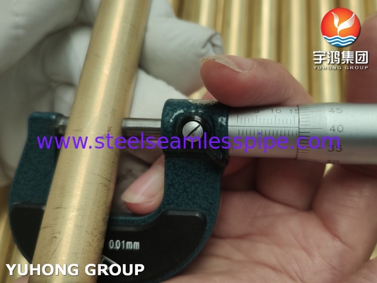 JIS H3300 C6872T / ASTM B111 C68700 Αλουμινένιο χάλκινο σωλήνα