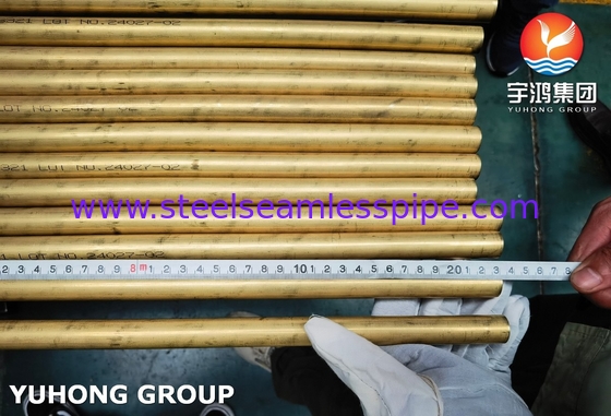 ASTM B111 C68700 Τύπος χαλκού νικελίου για χρήση σε κλιματιστή και εναλλάκτη θερμότητας
