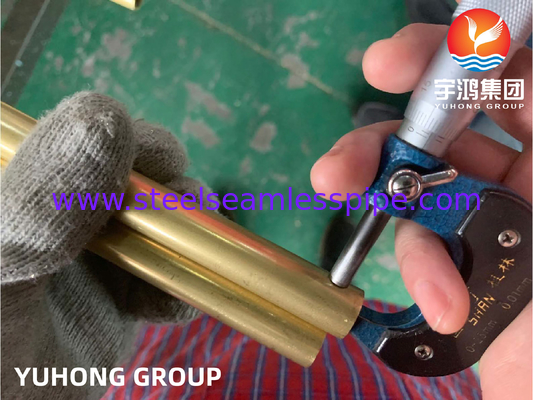 ASTM B111 C68700 Τύπος χαλκού νικελίου για χρήση σε κλιματιστή και εναλλάκτη θερμότητας