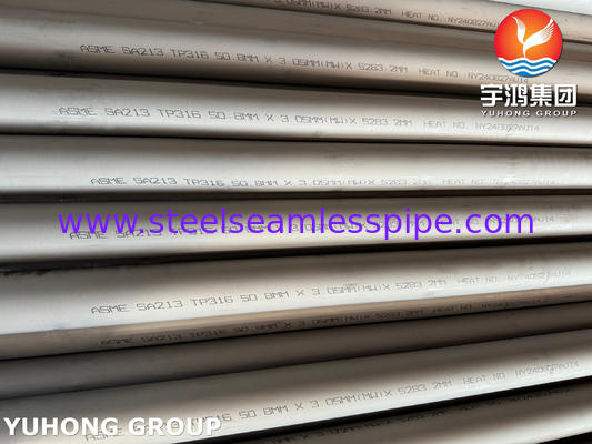 ASTM A213 TP316 TP316L Χάλυβα από ανοξείδωτο χάλυβα