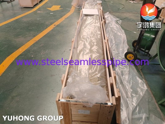 ASME SB111 C44300 Χωρίς συγκόλληση χάλκινος σωλήνας χάλκινος σωλήνας για εναλλάκτη θερμότητας