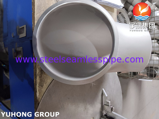 ASTM A815 S32750 Δυαδική σιδηροδρομική ένωση αγκώνα 90° LR Buttweld BW B16.9