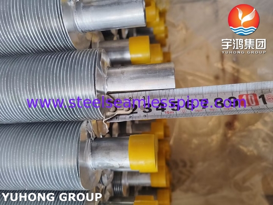 ASME SA249 TP316L Τυποποιημένο σωλήνα πτερυγίου με λωρίδα πτερυγίου Al1100 για ψύκτη αέρα