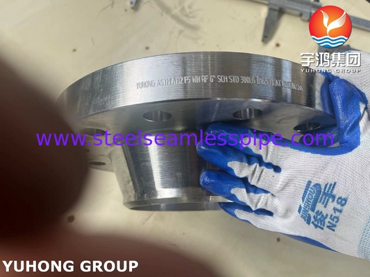 ASTM A182 F5 Τύφλος συγκόλλησης λαιμού RF φλάντζης B16.5 για εξαιρετική υψηλή θερμοκρασία