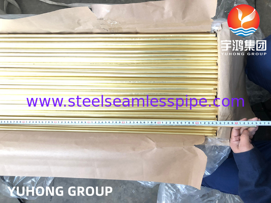 Χωρίς ραφές σωλήνας από κράμα χαλκού Admiralty Brass Tube B111 C44300 C70600 C71500 C12200 Ψυγείο, ψυγείο αέρα, παραγωγή ενέργειας, εφαρμογή σε δοχεία υπό πίεση