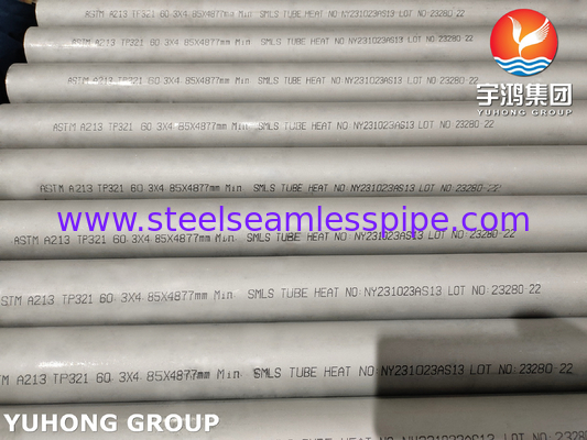 ASTM A213 ASME SA213 TP321 TP321HTυβώματα από ανοξείδωτο χάλυβα