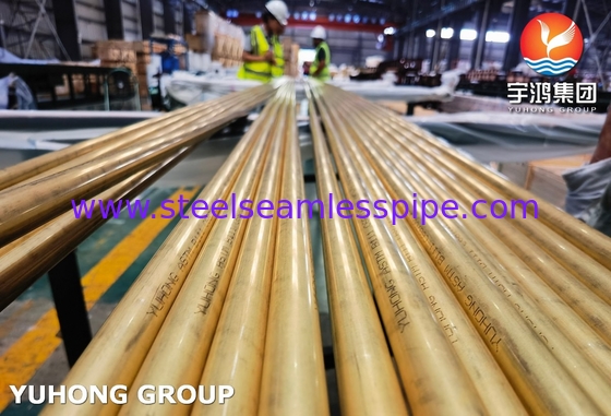 ASTM B111 C68700 Τύπος χαλκού νικελίου για χρήση σε κλιματιστή και εναλλάκτη θερμότητας