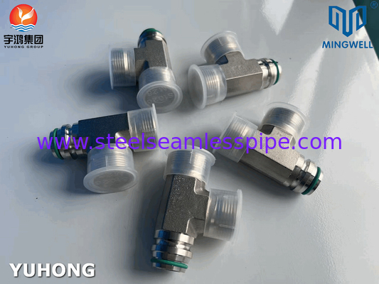 Ατσάλι αδιάβροχο προσαρμογέα Tees NPT G PT SS316L Υδραυλικό σχηματισμό