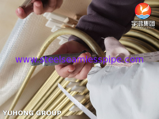ASTM B395 / ASME SB395 C68700 U Bend Copper Alloy Tube για εναλλάκτη θερμότητας