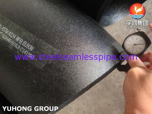ASTM A234 WPB Εξάρτημα από ανθρακούχο χάλυβα αγκώνα 45 μοιρών μακρύς ακτίνας συγκολλημένο άκρο B16.9