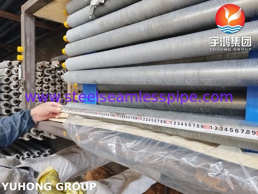 ASME SA249 TP316L Τυποποιημένο σωλήνα πτερυγίου με λωρίδα πτερυγίου Al1100 για ψύκτη αέρα