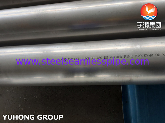 ASTM A928 S32750 Διπλής χάλυβα συγκολλημένο σωλήνα για τη χημική και πετρελαϊκή βιομηχανία