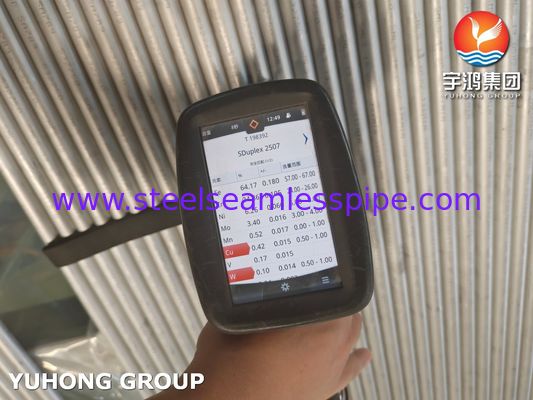 ASME SA789 S32750 Διπλός σωλήνας από ανοξείδωτο χάλυβα για χημικές εφαρμογές στους εναλλάκτες θερμότητας