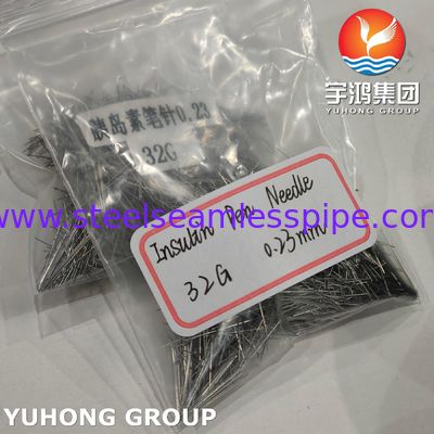 Βελόνα ινσουλίνης ISO9626 SUS304, Σωλήνας βελόνας με μύτη πέντε κλίσεων για θεραπεία διαβήτη