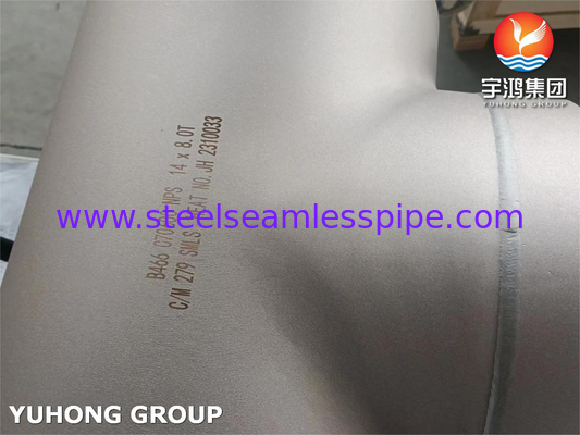 ΑΣTM B466 C70600 Χάλκινο νικελικό κράμα Fitting Equal Tee B16.9
