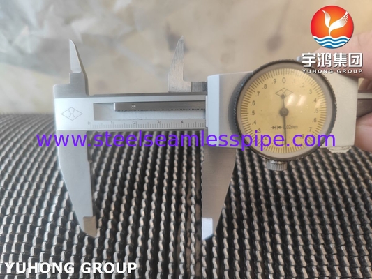 ASME SA312 TP347 Ατσάλινο HFW Δαχτυλιδωτό σωλήνα με στρώμα φτερούγα από ανοξείδωτο χάλυβα για εξοικονομιστή