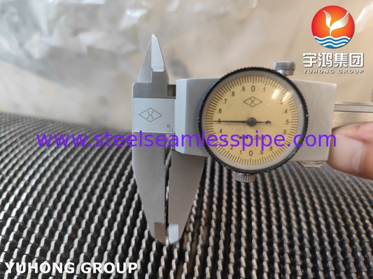 ASME SA312 TP347 Ατσάλινο HFW Δαχτυλιδωτό σωλήνα με στρώμα φτερούγα από ανοξείδωτο χάλυβα για εξοικονομιστή