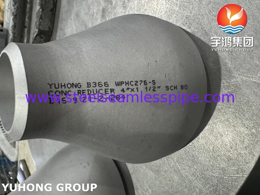 ASTM B366 N10276 ECC Reducer Υψηλής καθαρότητας σωλήνες μεσαίας διανομής