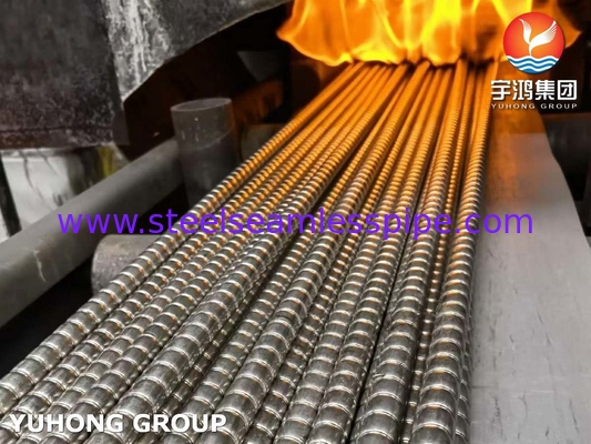 ASME SA312 / ASTM A312 TP310S κυματοειδής σωλήνας πτερυγίου για εναλλάκτη θερμότητας
