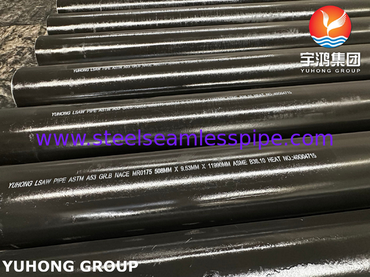 ASTM A53 / ASME SA53 Τάξη Β LSAW Σωλήνες συγκολλημένοι από χάλυβα άνθρακα NACE για βιομηχανικούς αγωγούς