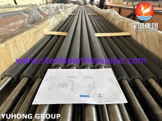ASME SA213 T22 Οδοντωτό πτερύγιο με σωλήνα για εναλλάκτη θερμότητας και ψύκτη αέρα