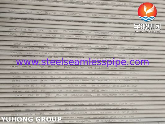 ASME SA213 TP304 S30400 Χοντρό σωλήνα από ανοξείδωτο χάλυβα για λέβητα