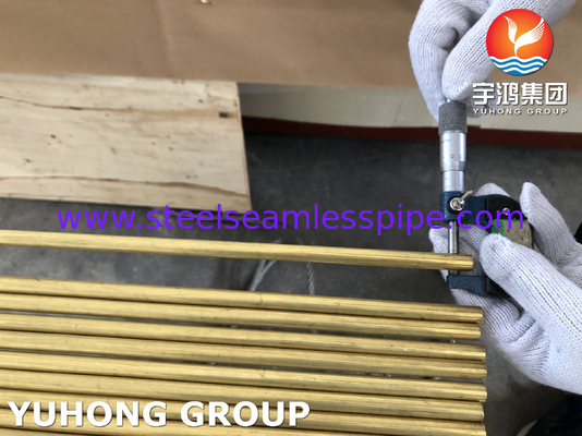 DIN17660/ DIN EN 12168 Σωλήνας ορείχαλκου χαλκού χωρίς ραφή CuZn20Al2 F39/ CW509L