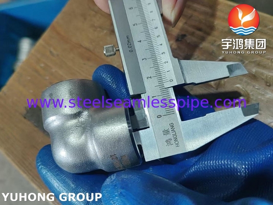 Εξάρτημα από ανοξείδωτο χάλυβα Super Duplex ASTM A182 F53 S32750 Αγκώνας 90 μοιρών B16.11 Χημική εφαρμογή