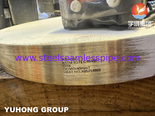 ASTM B171 C46400 Στρατιωτική πλάκα από χαλκό για το τρυπάνι των σωληνώσεων