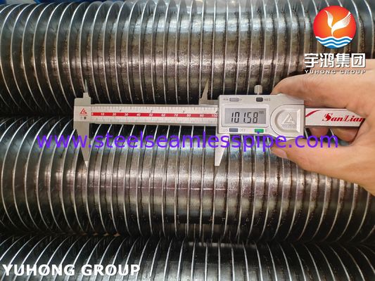 Χάλυβα κράμα αδιάβροχο ASME SA335 P22 HFW Fin Tube με 11-13 CR Fin Strip