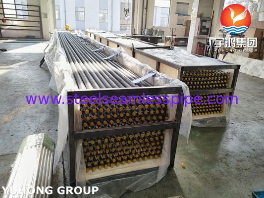 ASTM A213 T5 Ενσωματωμένος Σωλήνας με Πτερύγια Τύπου G με Πτερύγια από Ανθρακούχο Χάλυβα για Εναλλάκτη Θερμότητας Κλιβάνου
