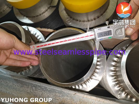 ASTM A376 TP347H στερεό σπειροειδές σωλήνα υψηλής συχνότητας συγκόλλησης HFW Fin Tube με 11Cr