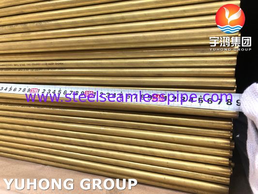 Σωλήνας Cooper Alloy B111 C68700 O61 Ανόπτηση, Χάλκινος Σωλήνας Αλουμινίου Χωρίς Συγκόλληση για Εναλλάκτη Θερμότητας Θαλασσινού Νερού