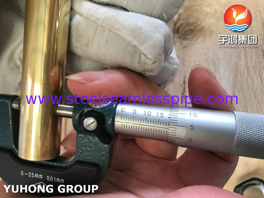 Σωλήνας χαλκού-νικελίου ASTM B111 C44300 για συμπυκνωτή και εναλλάκτη θερμότητας