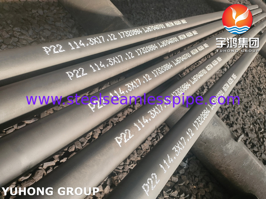 ASTM A335 P22 Σωλήνας από κράμα χάλυβα χωρίς ραφή για χρήση σε υψηλές θερμοκρασίες