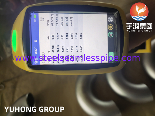 Διπλόπλευρος Χάλυβας ASTM A815 S32205 Επιστροφή Γωνίας για Αγωγούς Ενεργειακών Μονάδων