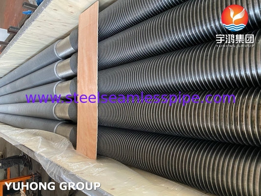 ASTM A312 TP347H Σωλήνας με πτερύγια υψηλής συχνότητας για συγκόλληση για προθερμαντήρες αέρα κλιβάνων