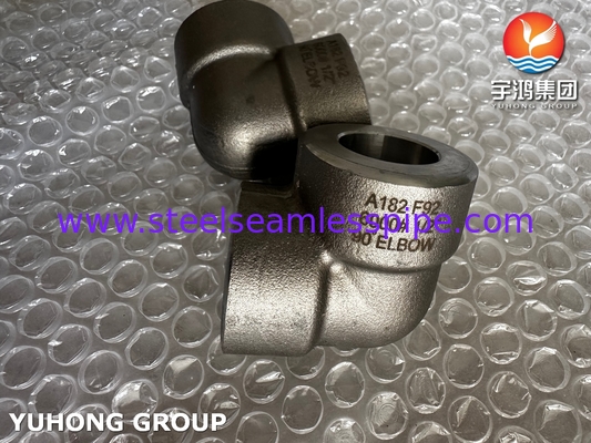 ASTM A182 F92 Κράμα χάλυβα σφυρήλατο 90 μοιρών αγκώνας B16.11 2'' Sch5-XXS