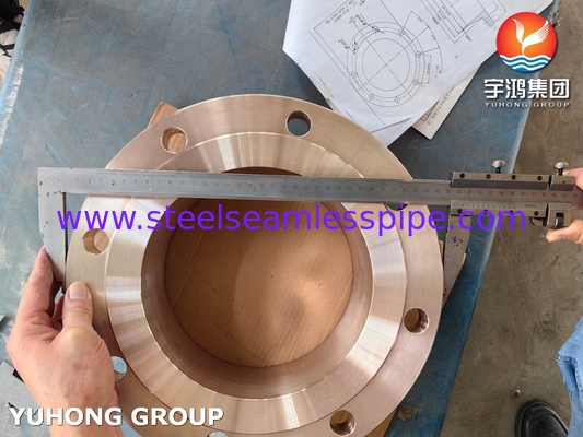 Φλάντζα από κράμα χαλκού-νικελίου ASTM B283 C70620 για θαλάσσιες εφαρμογές