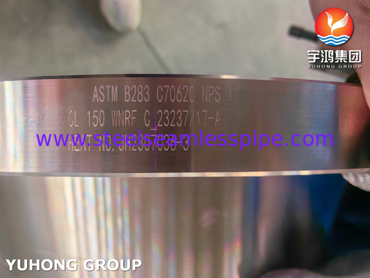Φλάντζα από κράμα χαλκού-νικελίου ASTM B283 C70620 για θαλάσσιες εφαρμογές
