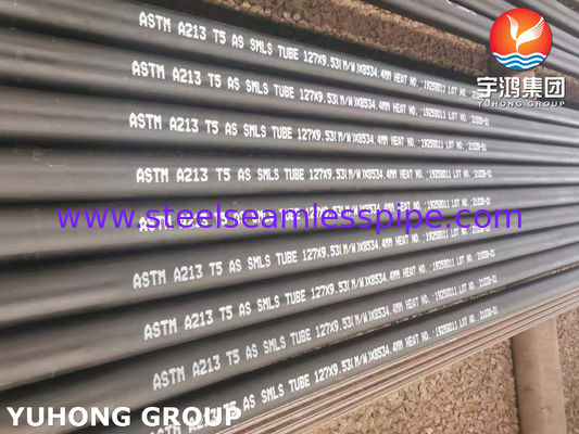 ASTM A213 T5 (UNS K41545) Χωρίς συγκόλληση σωλήνας από κράμα χάλυβα για λέβητα και υπερθερμαντήρες