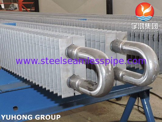 ASTM A106 Gr.B Σωλήνας Χάλυβα Άνθρακα Χωρίς Ραφή Τετράγωνου Τύπου H με Πτερύγια για Θερμαντικό Σώμα